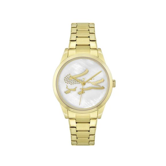 LACOSTE 2001216 MOTHER OF PEARL DIAL GOLD STAINLESS STEEL BRACELET WOMENS WATCH